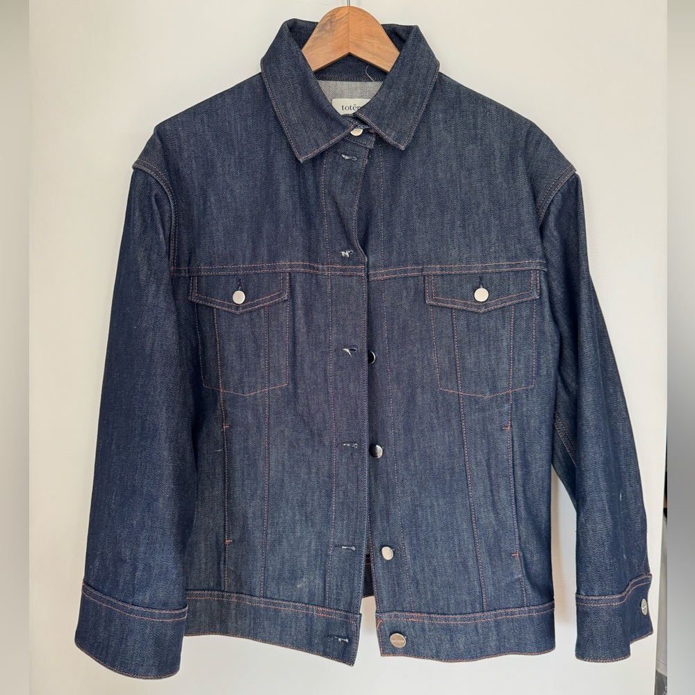 Toteme Dark Indigo Denim Jean Jacket